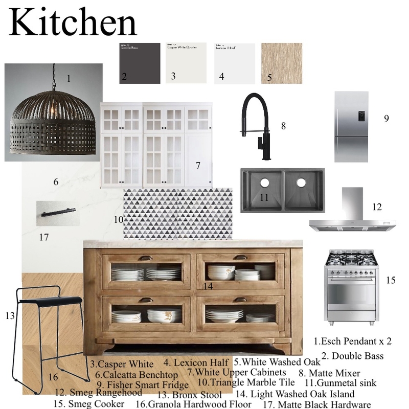 Module 9 Kitchen Mood Board by Calcarter on Style Sourcebook