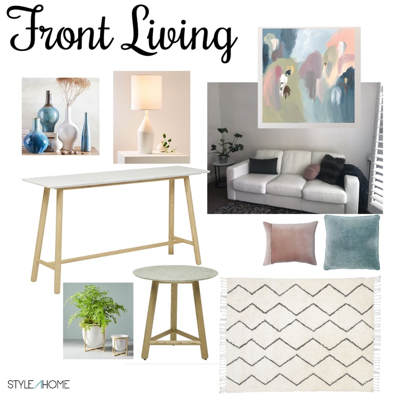 Living Room Example Mood Board by Styleahome on Style Sourcebook