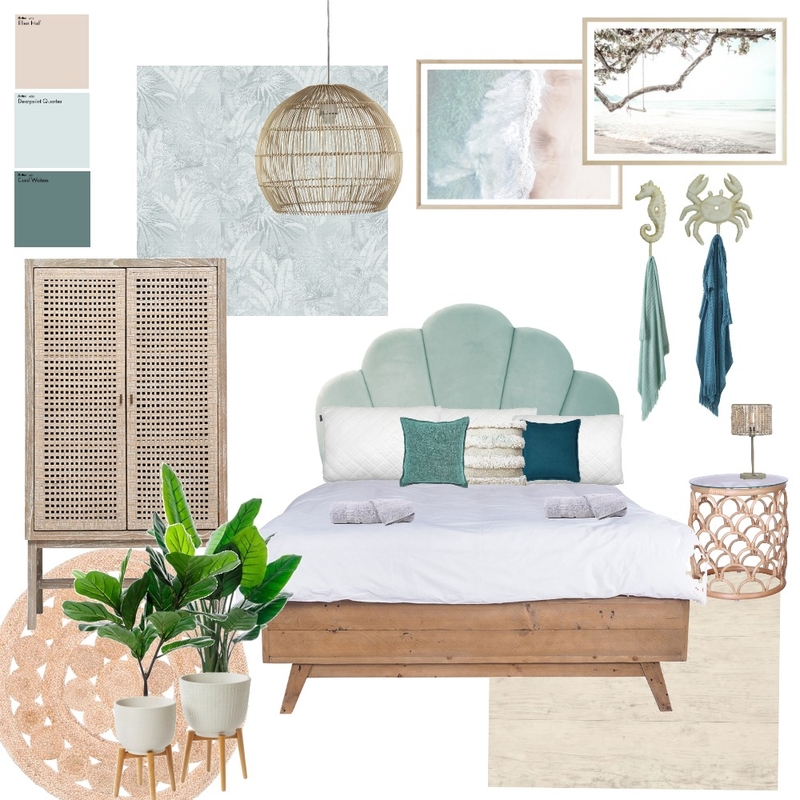 Coastal Bedroom Mood Board by Rhea Panizon Interiors on Style Sourcebook