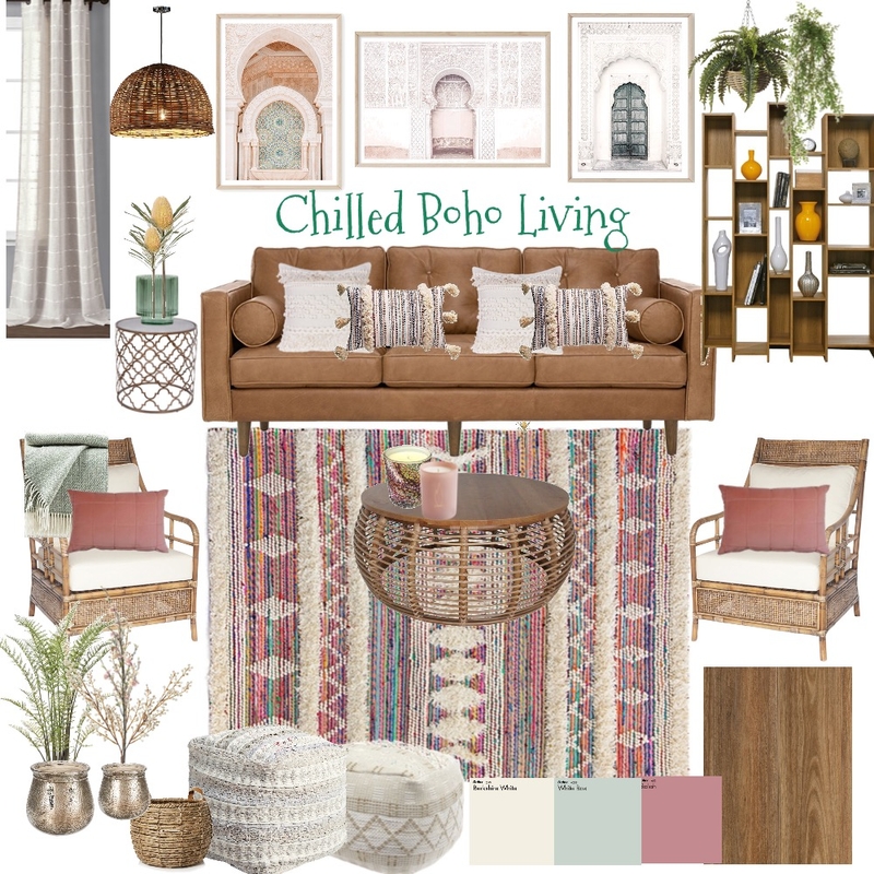 Boho Living Mood Board by Complete Harmony Interiors on Style Sourcebook