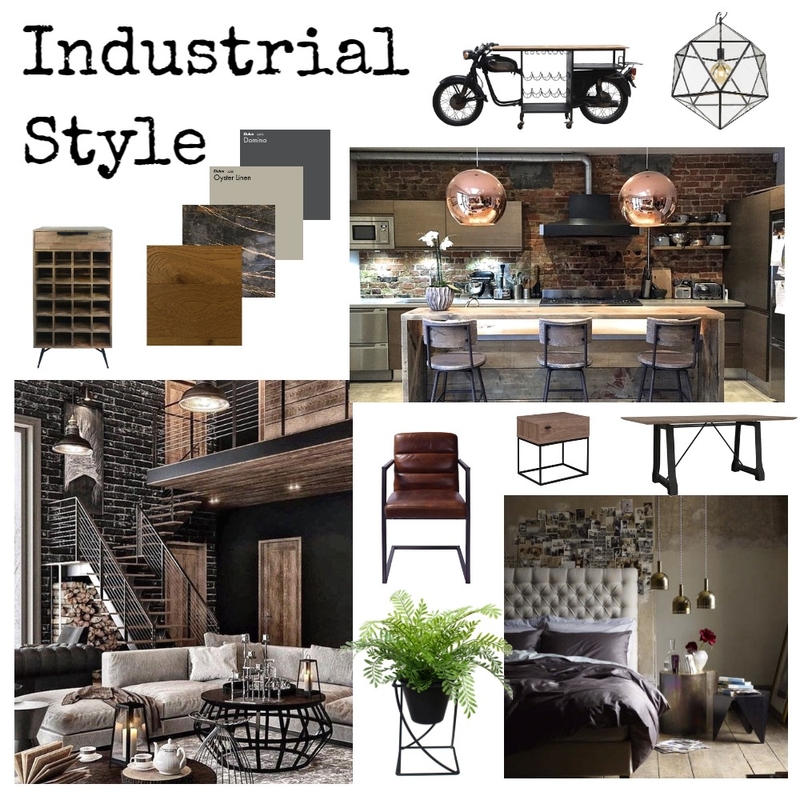 Industrial Mood Board by rachweaver21 on Style Sourcebook