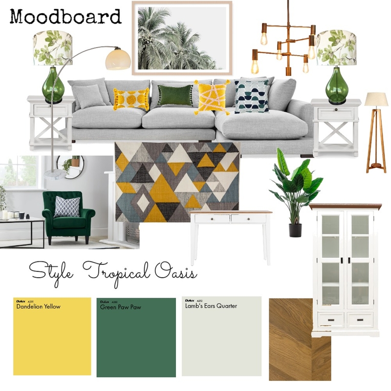 Tropical Oasis Mood Board by PlanHomeDesign on Style Sourcebook