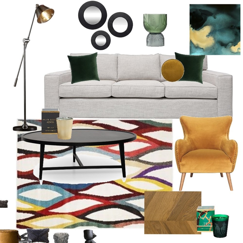 Living room Interior Design Mood Board by Jennifer Kent