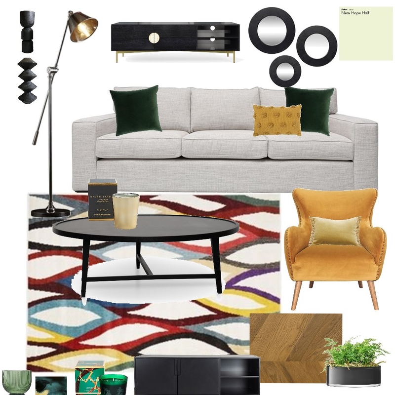 Living room Interior Design Mood Board by Jennifer Kent