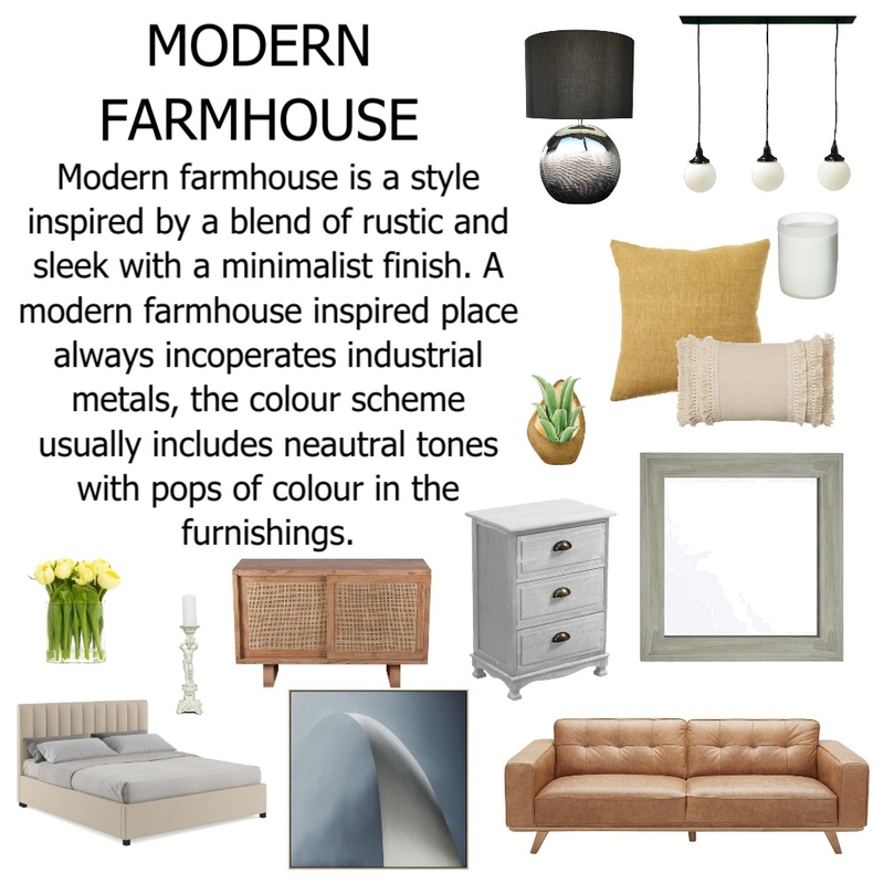 MODERN FARMHOUSE Mood Board by jadegiacomelli00 on Style Sourcebook