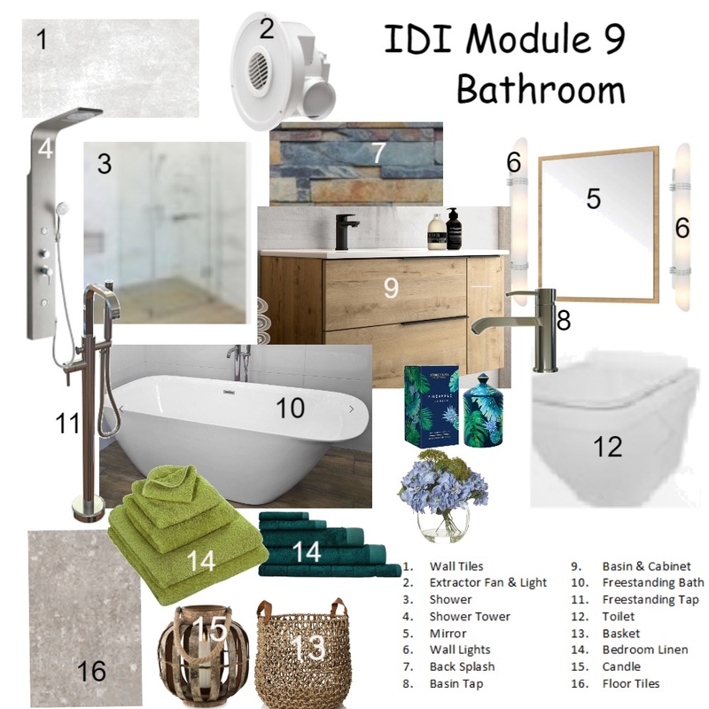 IDI Assignment 9 Bathroom Mood Board by Santjie on Style Sourcebook