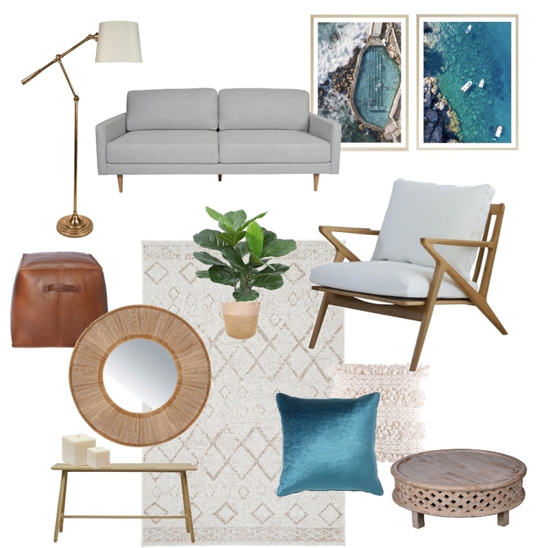 Coastal luxe living room Mood Board by Campagne on Style Sourcebook