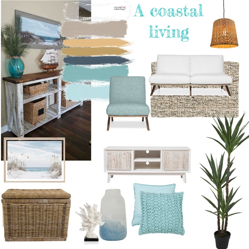 A coastal living Mood Board by Laczi Emôke on Style Sourcebook