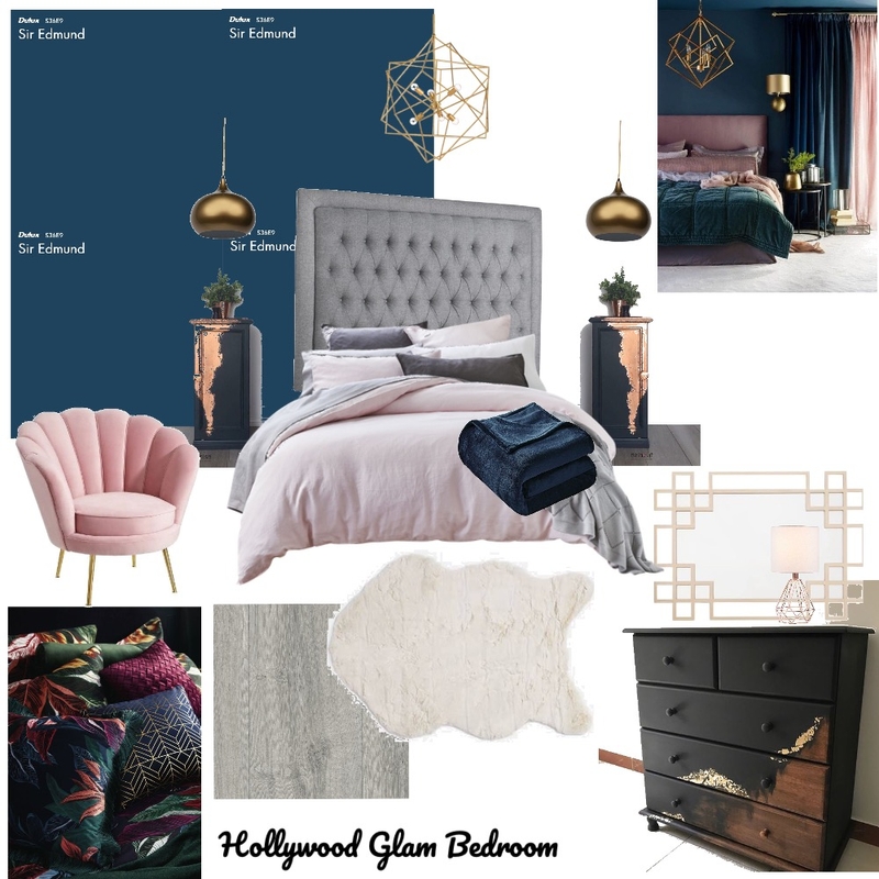 Hollywood Glam Bedroom Mood Board by NV Creative Spaces on Style Sourcebook