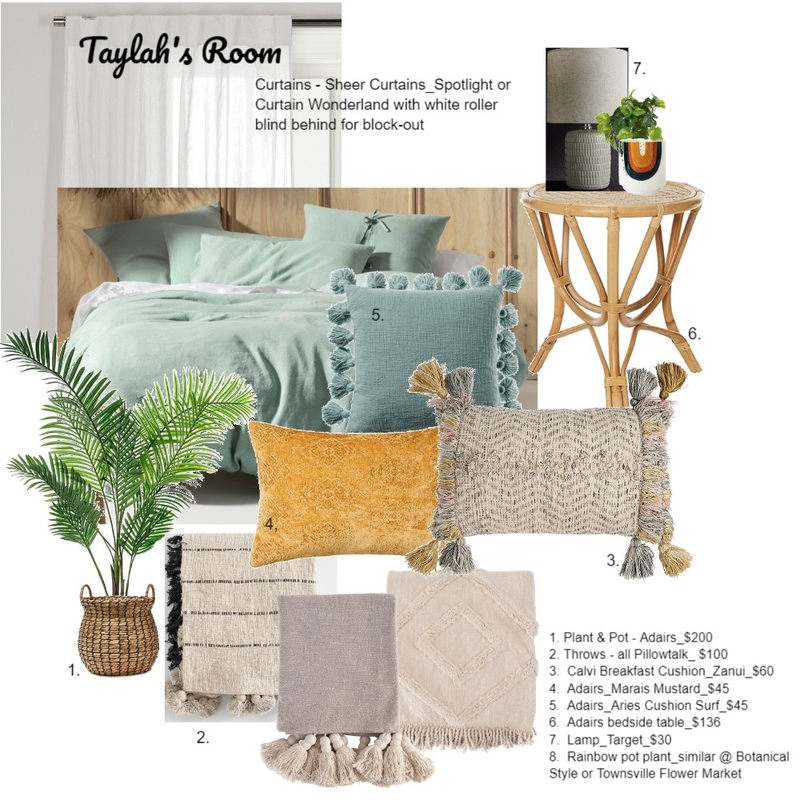 Taylah's Room Mood Board by mcleanm2 on Style Sourcebook