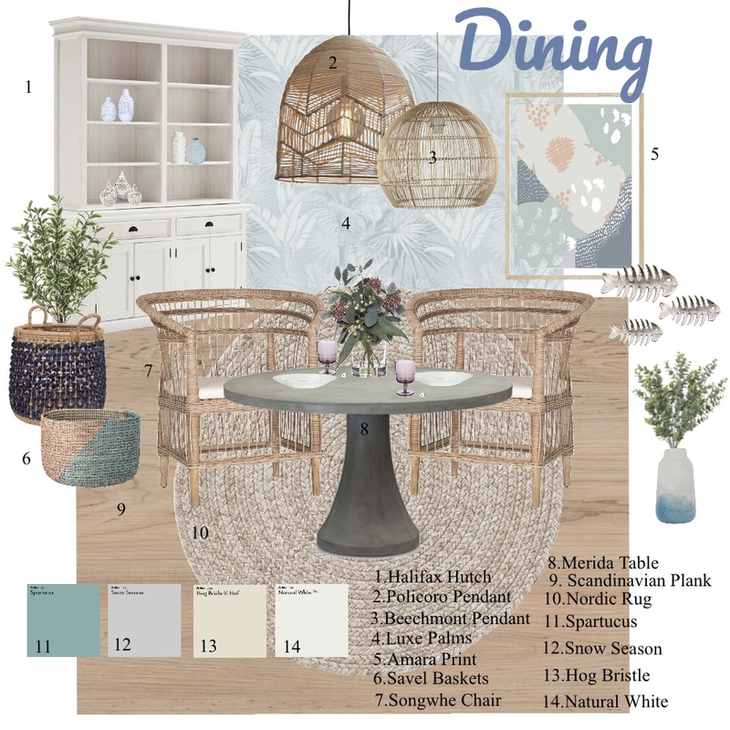 Trish Dining Mood Board by Calcarter on Style Sourcebook