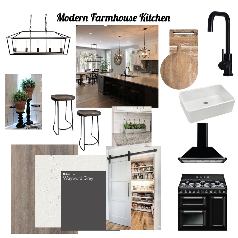 Modern Farmhouse Kitchen Mood Board by Hilsie on Style Sourcebook