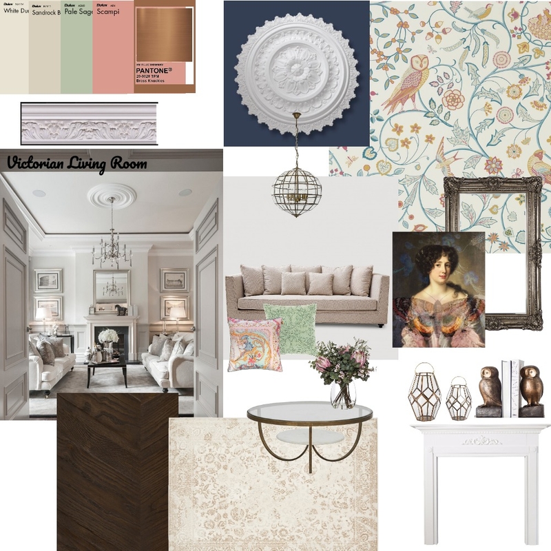 Victorian Living Room Mood Board by Jing Yeap Designs on Style Sourcebook
