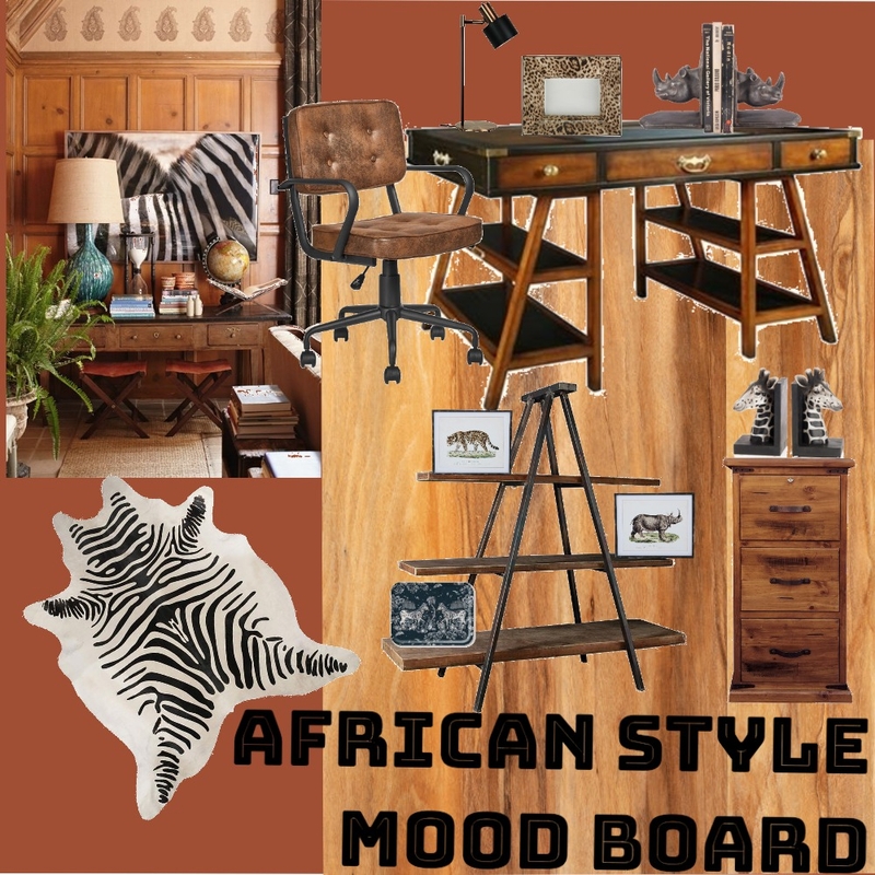 African Interior Design Stye Mood Board by lbn on Style Sourcebook