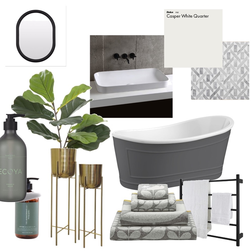 Stylish Bathroom Mood Board by Shari Dang on Style Sourcebook