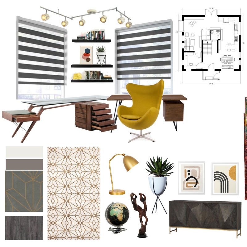 Study Mood Board by Valeria on Style Sourcebook