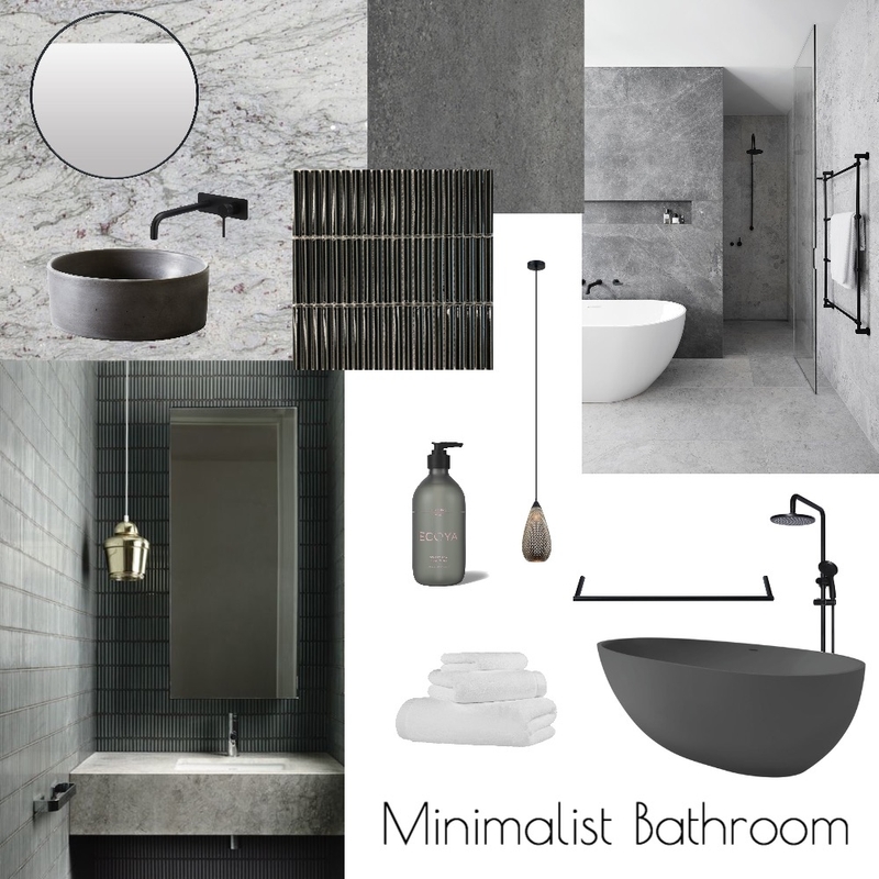 Minimalist Bathroom Mood Board by Olive House Designs on Style Sourcebook
