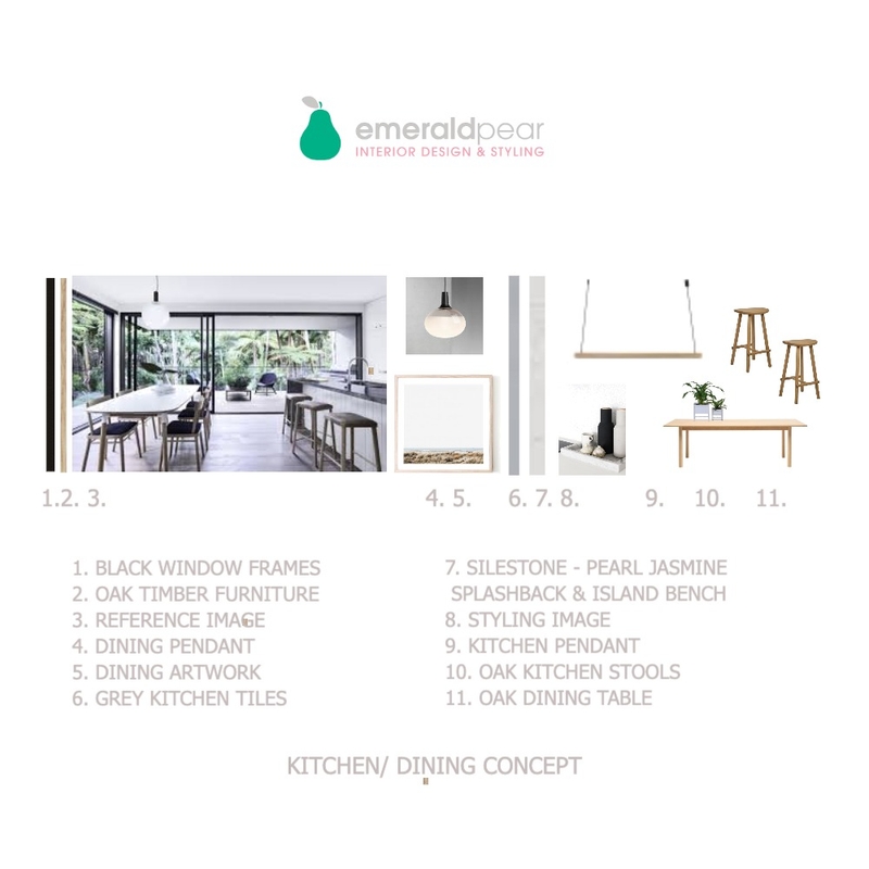 RYE KITCHEN/DINING CONCEPT Mood Board by Emerald Pear  on Style Sourcebook