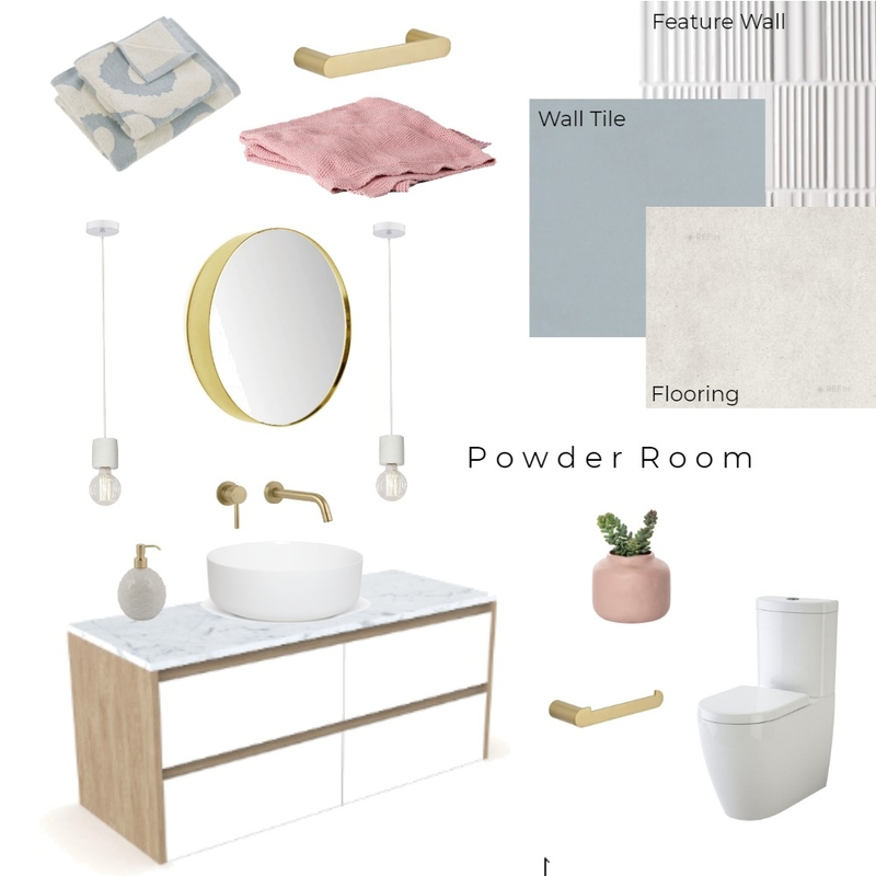 Powder Room Mood Board by Olivia Renée Designs on Style Sourcebook