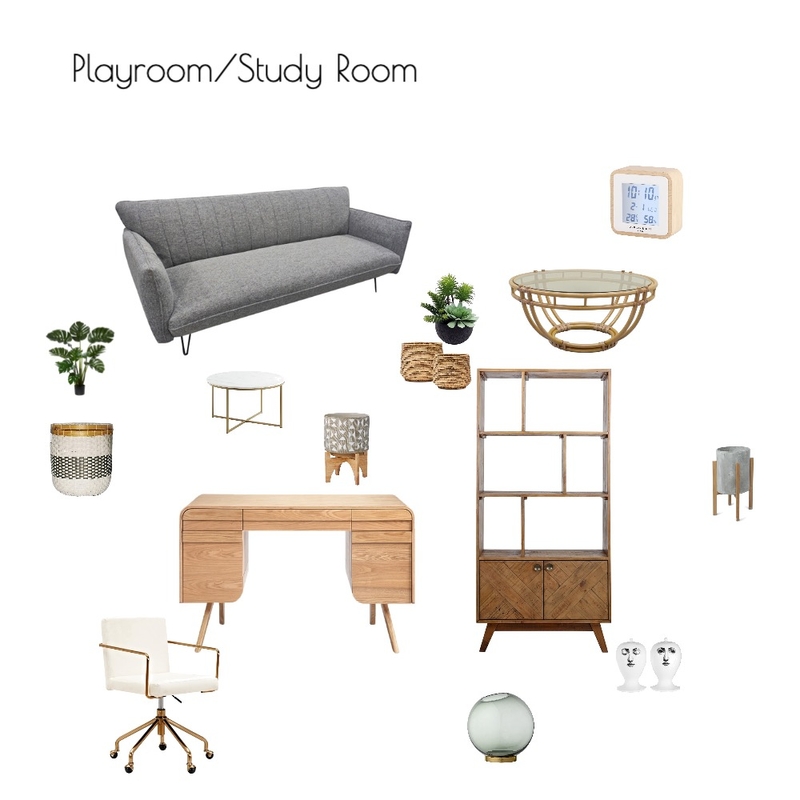 Study Playroom Module 8 Mood Board by andrea_riley on Style Sourcebook