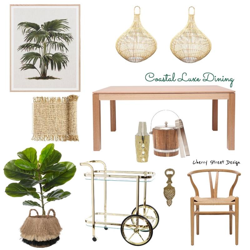 Coastal Luxe Dining Mood Board by EKT on Style Sourcebook