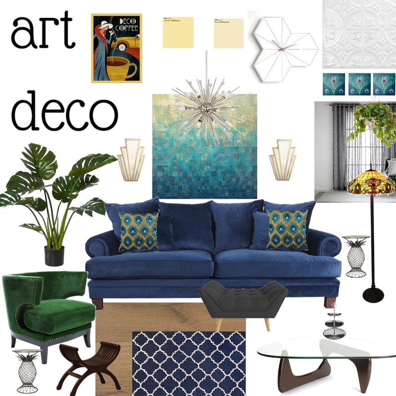 Modern Art deco living room Mood Board by darcilovejoy on Style Sourcebook