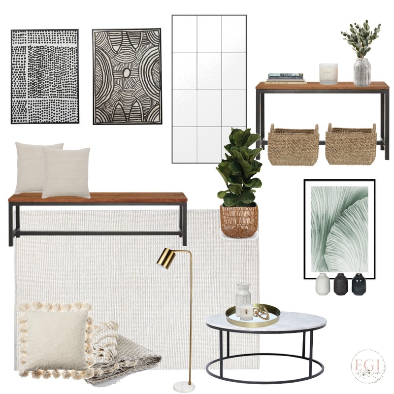 Vicky Sha - Hallway & Living Room Mood Board by Eliza Grace Interiors on Style Sourcebook