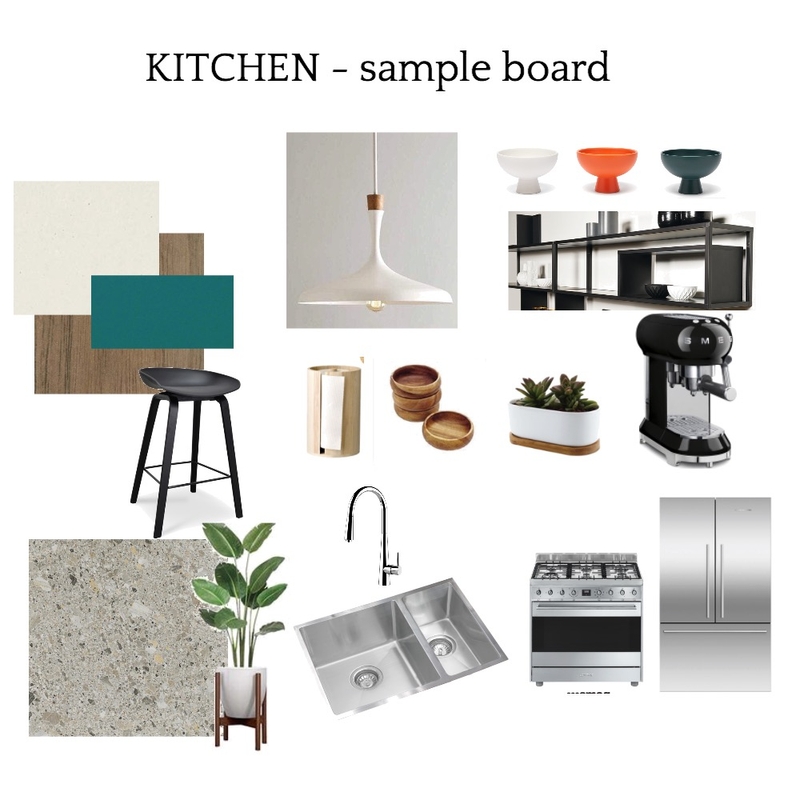 KITCHEN SAMPLE BOARD Mood Board by Organised Design by Carla on Style Sourcebook