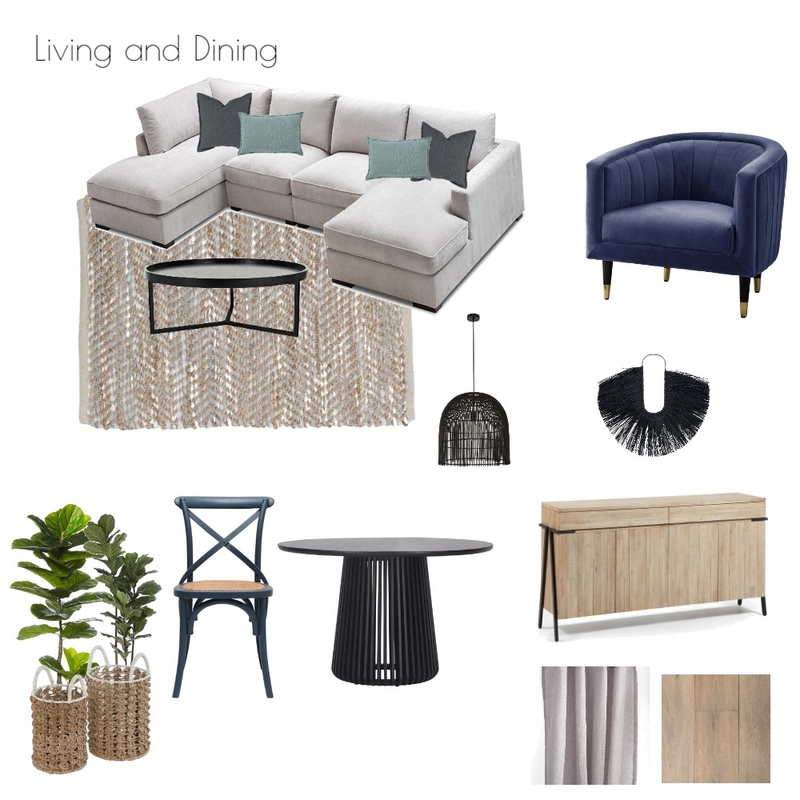 Family/Dining Room Mood Board by christine_boulazeris on Style Sourcebook