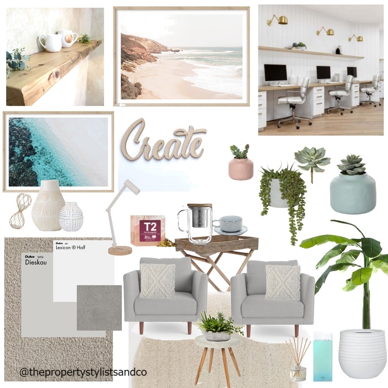 Office Space Mood Board by The Property Stylists & Co on Style Sourcebook