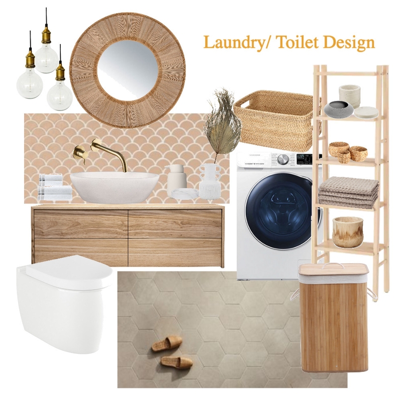 Laundry with toilet Mood Board by EvelinL Design on Style Sourcebook