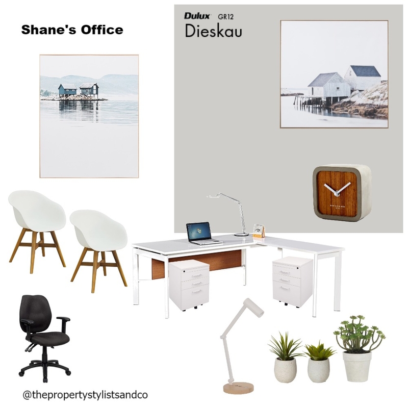 Shanes Office Space Mood Board by The Property Stylists & Co on Style Sourcebook