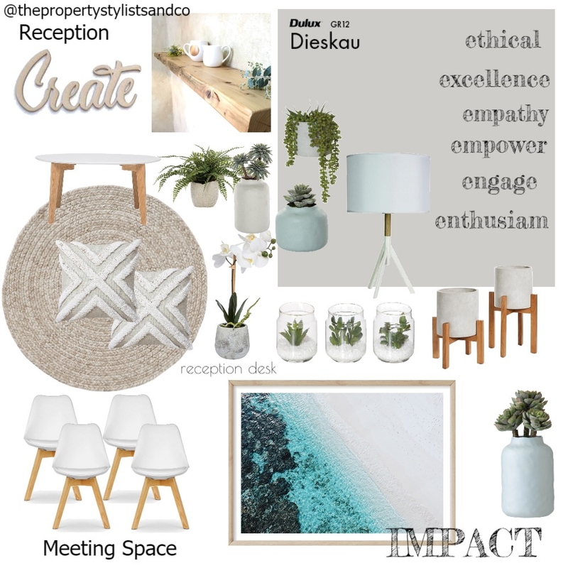 Reception Space Mood Board by The Property Stylists & Co on Style Sourcebook