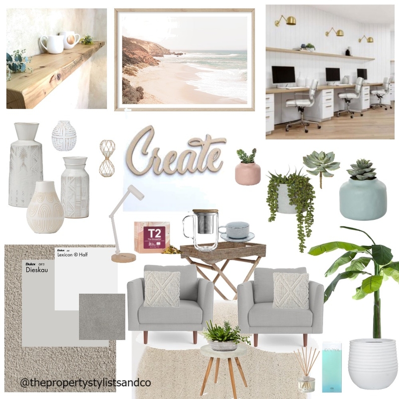 Office Space Mood Board by The Property Stylists & Co on Style Sourcebook