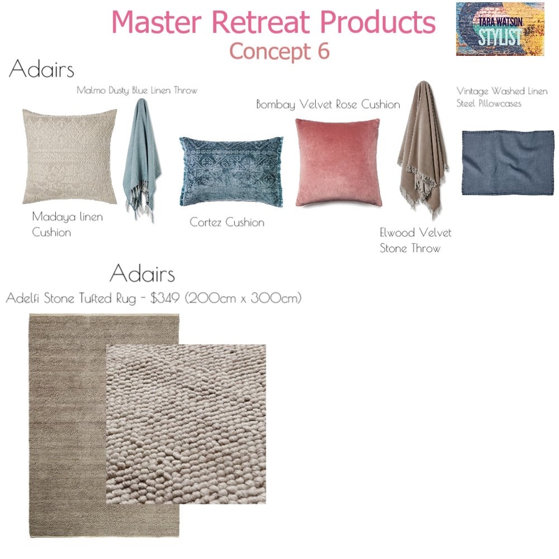 Master Retreat Products 6 Mood Board by Blush Interior Styling on Style Sourcebook