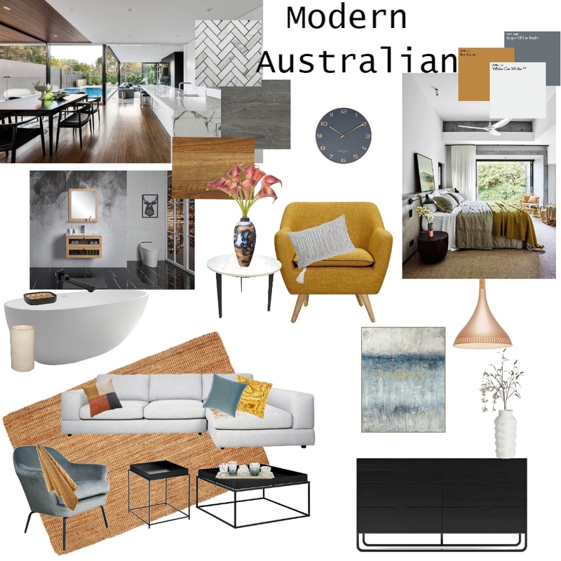 Modern Australian Mood Board by K & N Designs on Style Sourcebook
