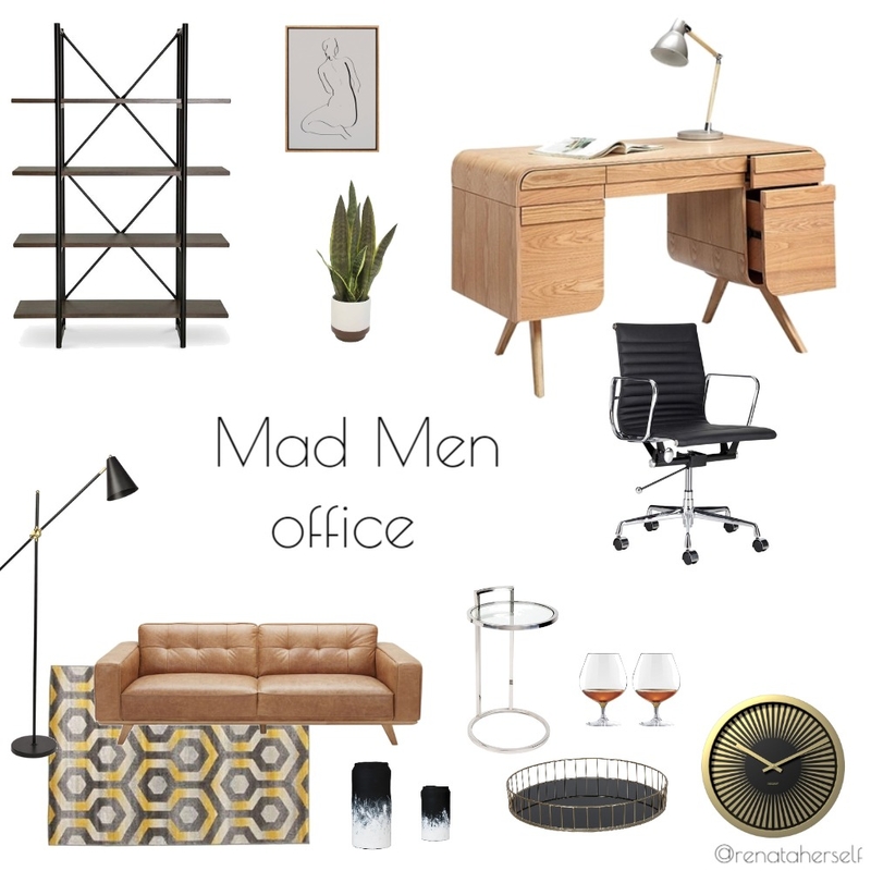 Mad Men office Mood Board by Renata on Style Sourcebook