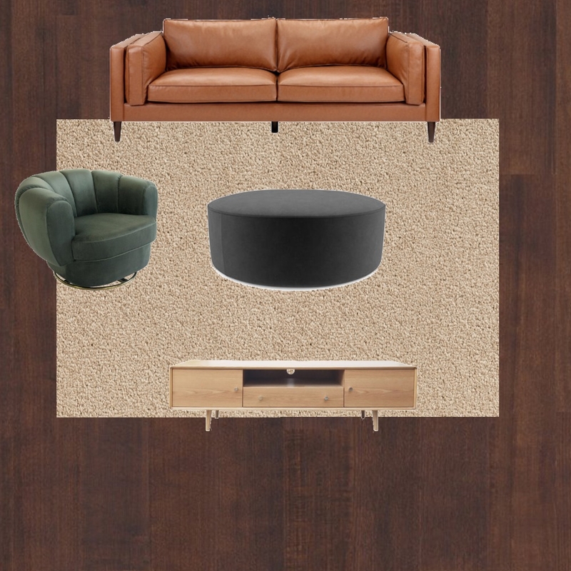 Dark olive chair + charcoal ottoman Mood Board by JTran on Style Sourcebook
