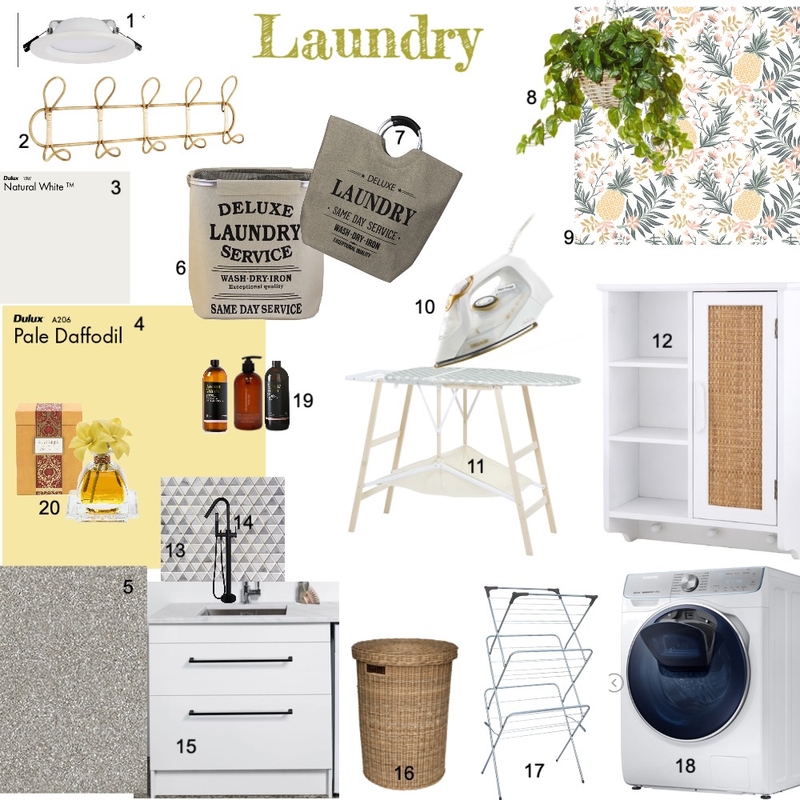 Laundry Module 9 IDI Mood Board by BELIZA Interior Concept on Style Sourcebook