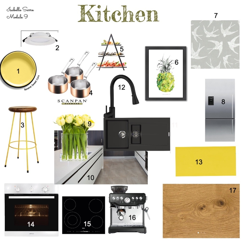 Kitchen IDI module 9 Mood Board by BELIZA Interior Concept on Style Sourcebook