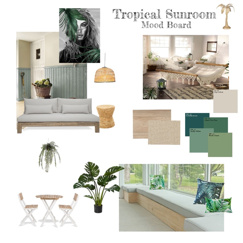 Tropical Sunroom Mood Board by CY_art&design on Style Sourcebook