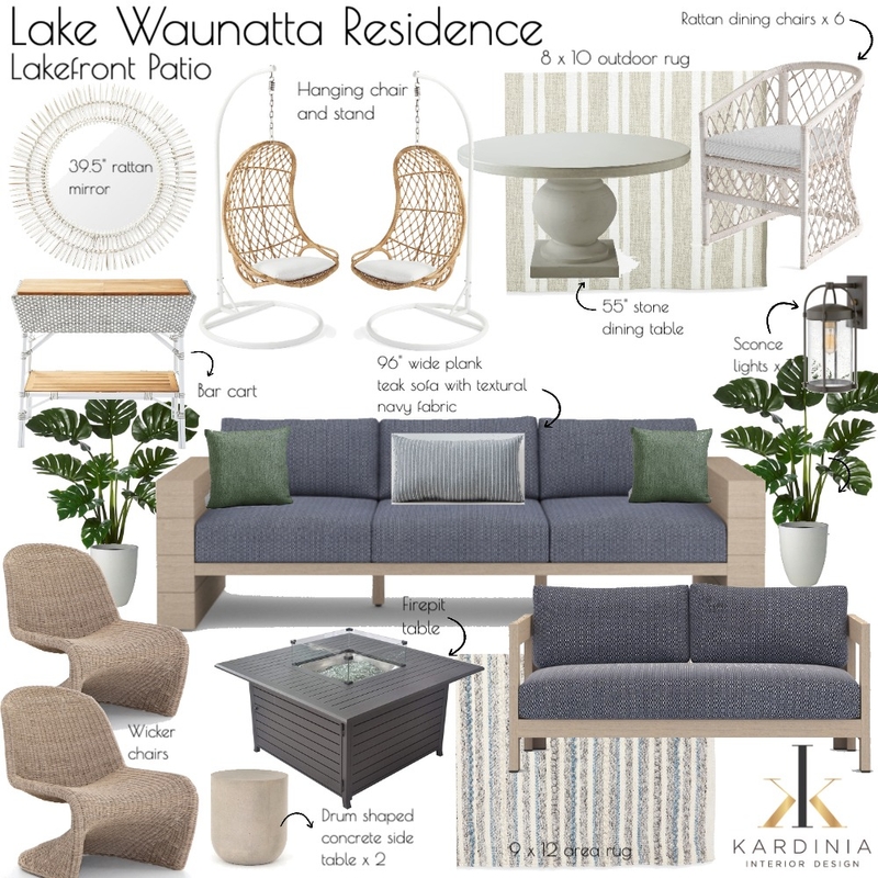 Lake Waunatta Residence - Lakefront Patio Mood Board by kardiniainteriordesign on Style Sourcebook