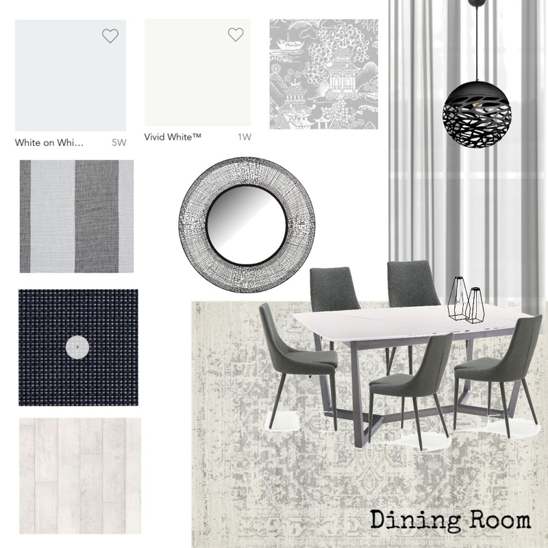 M9 Dining Room Mood Board Mood Board by Measured Interiors on Style Sourcebook