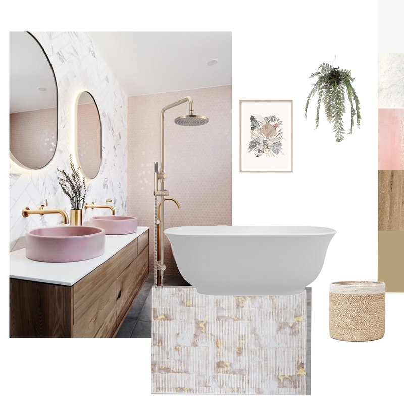salle de bain rose gold Mood Board by Naturellement cosy on Style Sourcebook