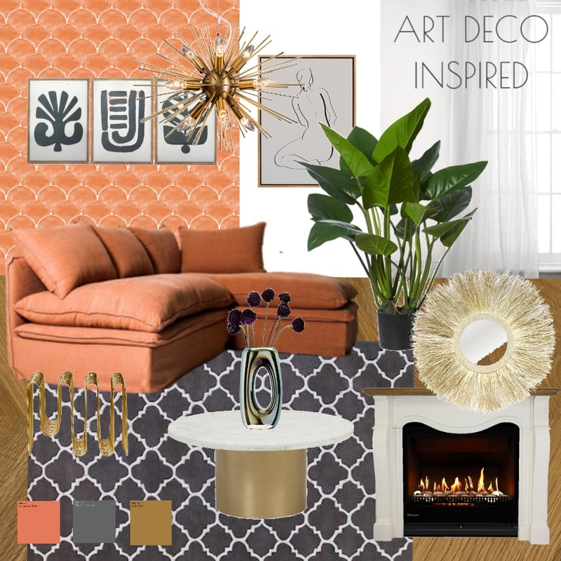 Art Deco Living Room Mood Board by Damaris on Style Sourcebook