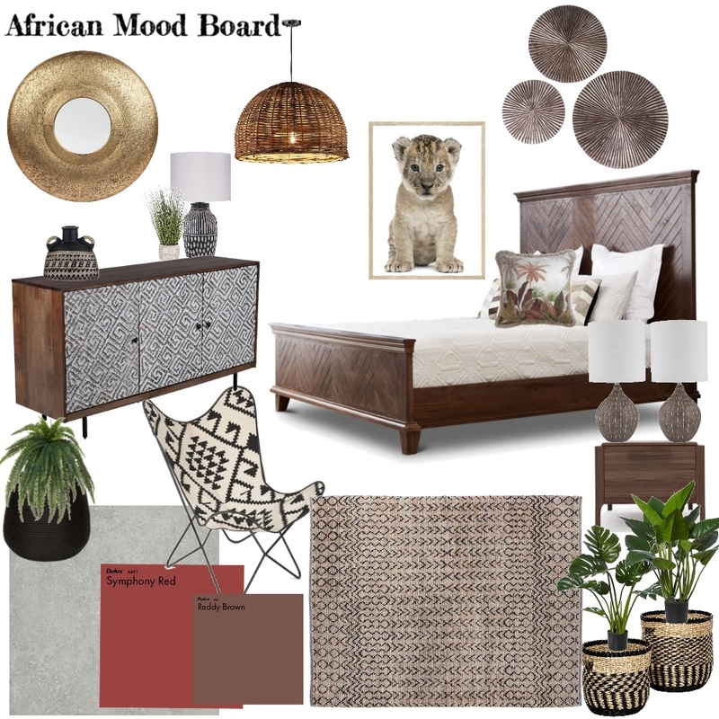 African Mood Board by Desire Design House on Style Sourcebook