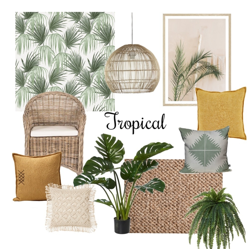 Tropical Mood Board by Saskia Mangold on Style Sourcebook