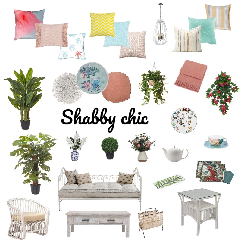 Combinación patrones y texturas shabby chic Mood Board by Vicky on Style Sourcebook