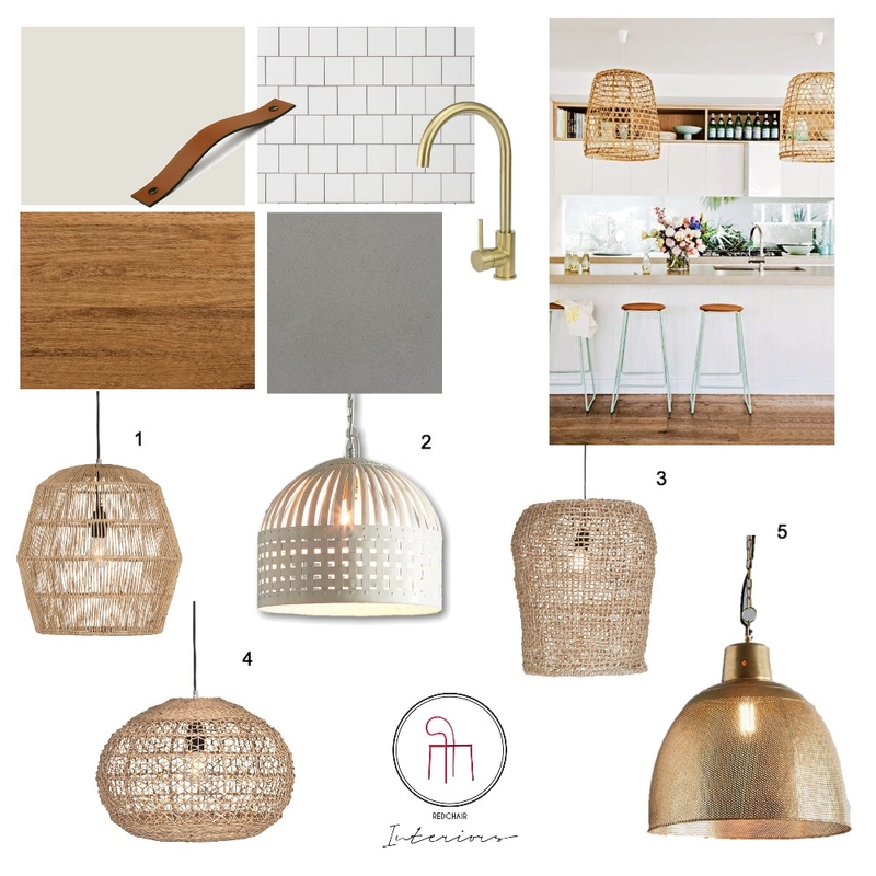 Light Fittings for Contemporary Country Kitchen Mood Board by Redchair Interiors on Style Sourcebook