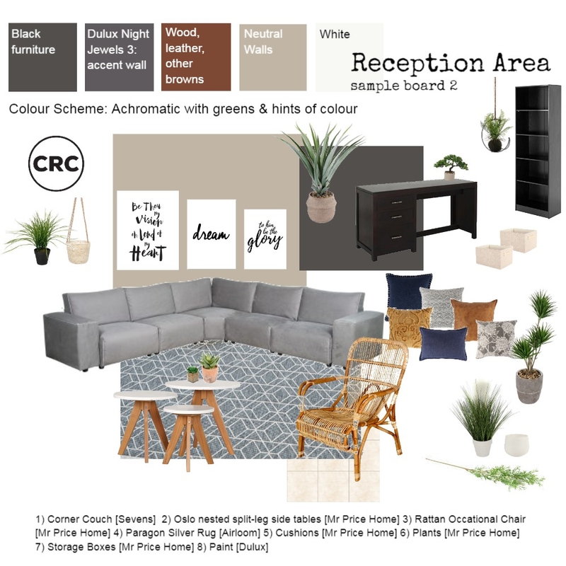 CRC Reception Area sample 4 Mood Board by Zellee Best Interior Design on Style Sourcebook